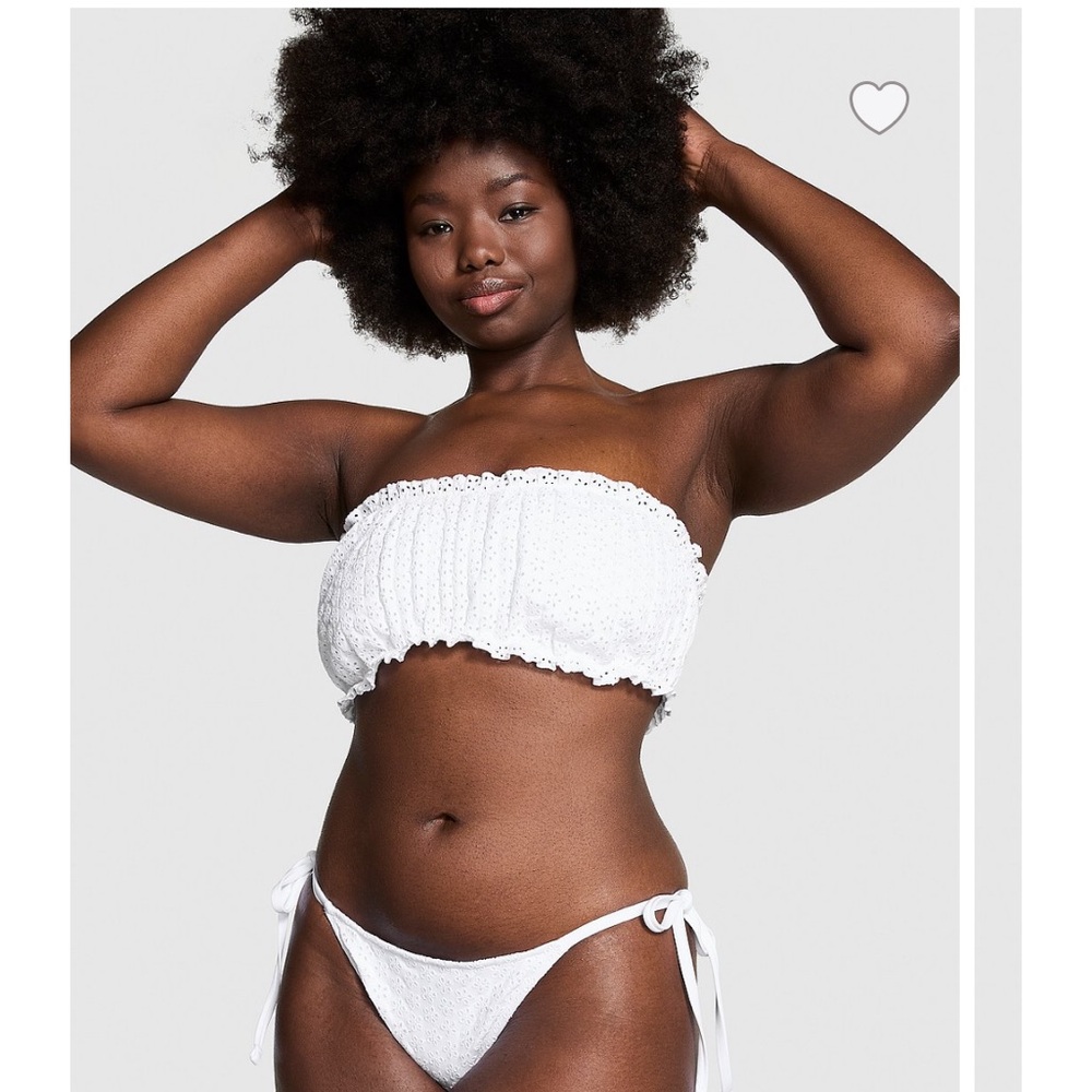 By Frankies Bikinis Rosalind Eyelet Bandeau & Bridgette Eyelet Bikini Bottom - Picture 3 of 6